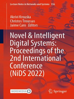 cover image of Novel & Intelligent Digital Systems